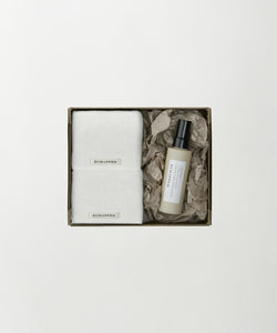 White cotton hand towel ＆ Linen spray set