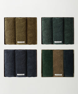 Botanically dye linen towel 3pieces gift set