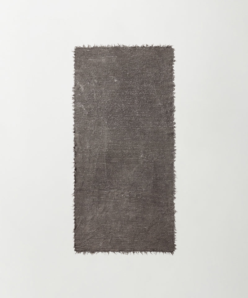 Linen fringe rug