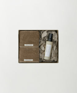 Botanically dye linen mini towel ＆ Linen spray gift set