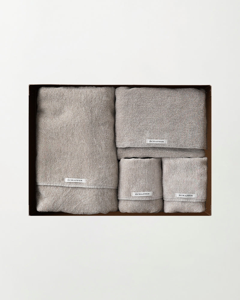 Raw linen towel 4pieces gift set