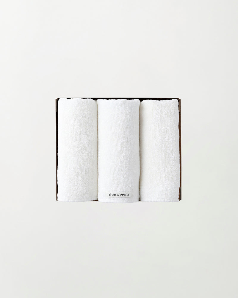 Raw linen towel 3pieces gift set
