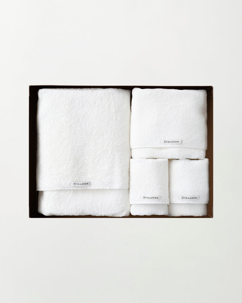 White cotton towel 4pieces set