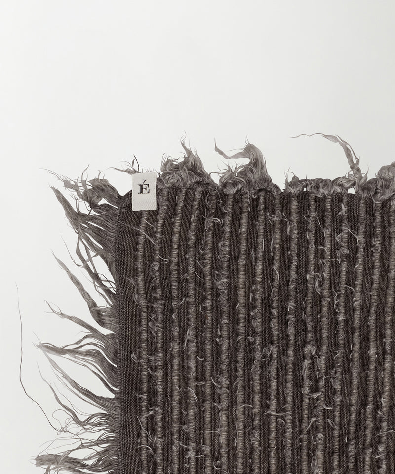 Linen fringe rug