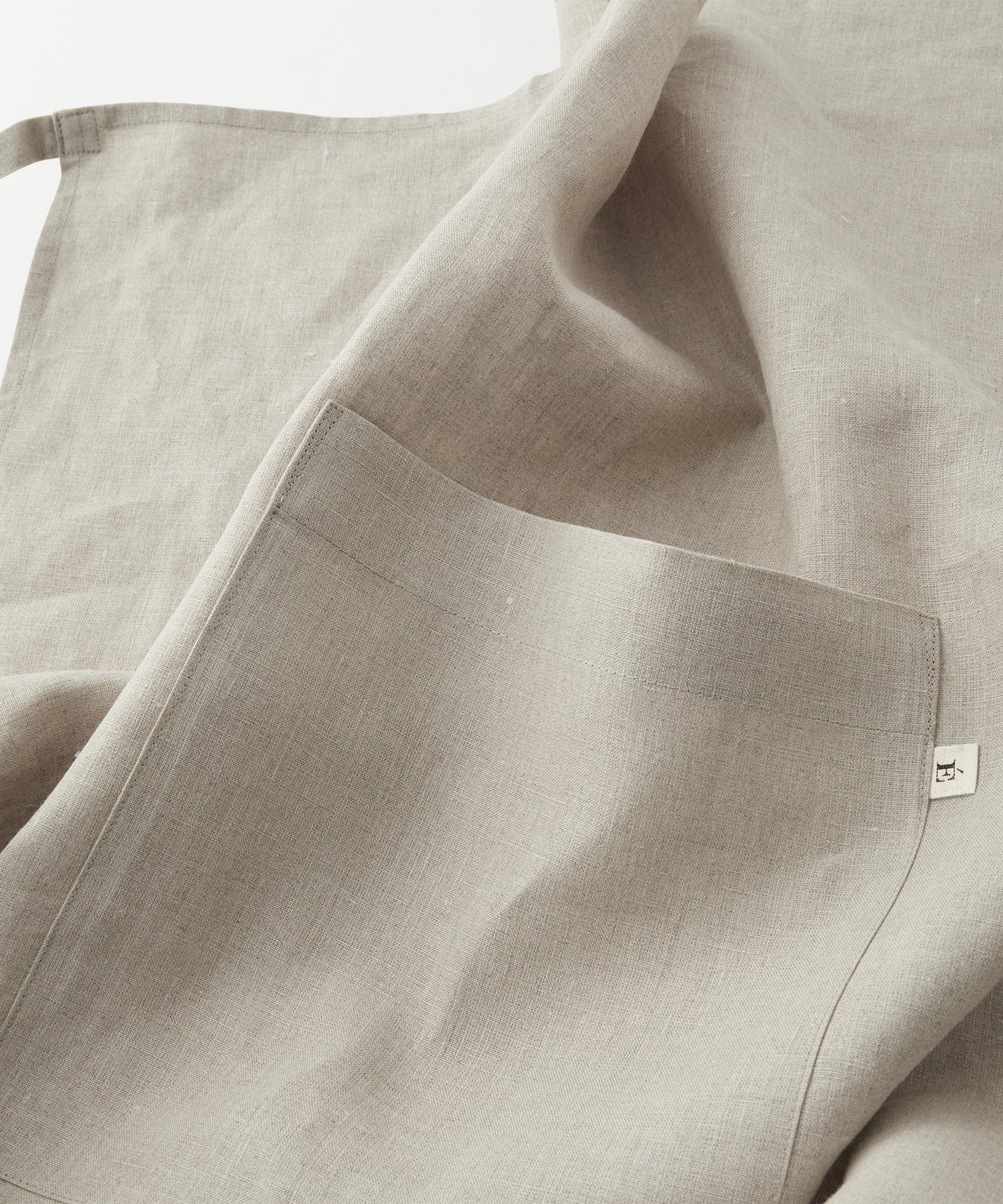 Raw smooth linen apron – ÉCHAPPER | エシャペ