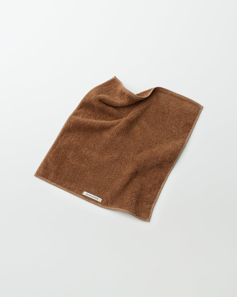 Raw brown cotton towel