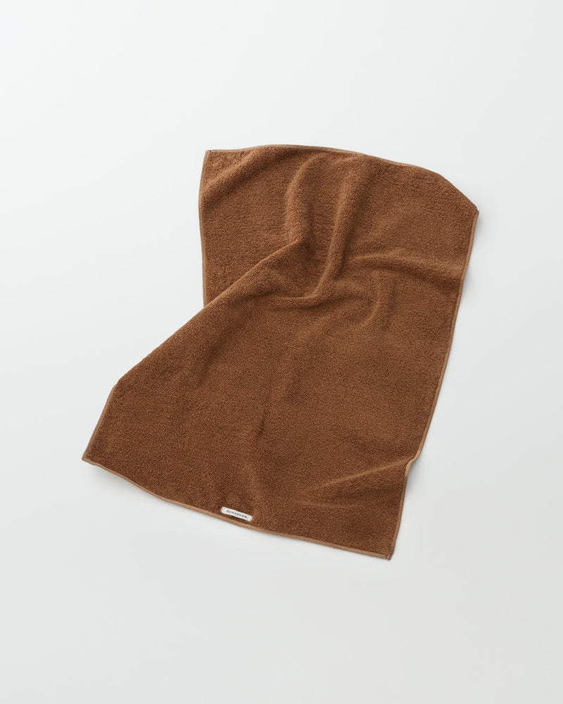 Raw brown cotton towel