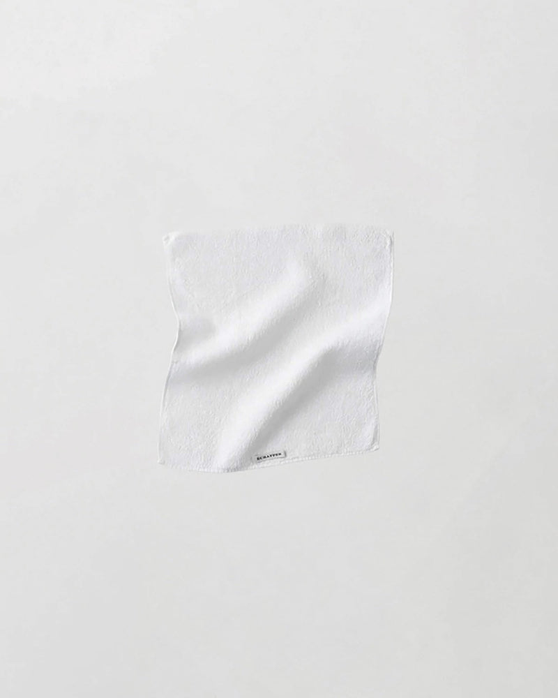 Serviette De Bain En Lin Et Coton Wafer Blanc 100x140 Cm – Absorption Ultra-Rapide & Séchage Express – Fabriquée En UE