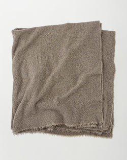Raw cashmere blanket