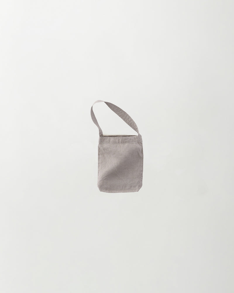 Raw smooth linen tote bag