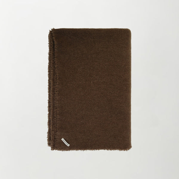 Raw brown cashmere blanket – ÉCHAPPER | エシャペ